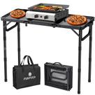 Mesa de grelha dobrável FUNYKICH 87x40 cm 3 de altura ajustável