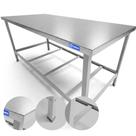 Mesa de Inox Industrial com Paneleiro 1 Metro-Sebem Mesa de Inox Industrial com Paneleiro 1 Metro-Sebem
