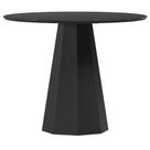 Mesa de Jantar 100x100 cm Isis com Vidro Preto New Ceval