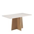 Mesa de Jantar 120cm com Tampo de Vidro Isa Sonetto Mesa de Jantar 120cm com Tampo de Vidro Isa Sonetto
