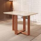 Mesa de Jantar 120cm Retangular Tampo de Vidro Leila Móveis Zamarchi