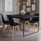 Mesa de Jantar 120x80 com Design Industrial Ideal para Apartamentos Compactas e Modernas Maclavi Móveis Mesa de Jantar 120x80 com Design Industrial Ideal para Apartamentos Compactas e Modernas Maclavi Móveis