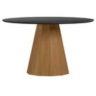 Mesa De Jantar 135x135 Cm Isis Com Vidro Ype Preto - New Ceval Mesa De Jantar 135x135 Cm Isis Com Vidro Ype Preto - New Ceval