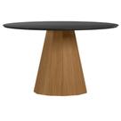 Mesa De Jantar 135x135 Cm Isis Com Vidro Ype Preto New Ceval
