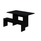 Mesa de Jantar 135x80x74cm 2,5cm com 1 Banco Essence