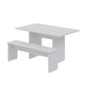 Mesa de Jantar 135x80x74cm 2,5cm com 1 Banco Essence Mesa de Jantar 135x80x74cm 2,5cm com 1 Banco Essence