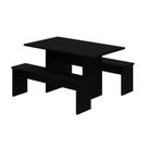 Mesa de Jantar 135x80x74cm 2,5cm com 1 Banco Essence