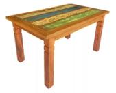 Mesa de Jantar 1,5m x 90cm Peroba Rosa com Patina.