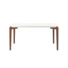 Mesa de Jantar 160cm Retangular com Vidro Donatella