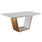 Mesa de Jantar 180x90cm Tampo Madeira/Vidro Medelim
