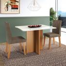 Mesa de Jantar 2 Lugares Cup Tecido Cacau - Pnr Móveis