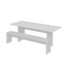 Mesa de Jantar 200x80x74cm 2,5cm com 1 Banco Essence