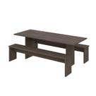 Mesa de Jantar 200x80x74cm 2,5cm com 2 Banco Essence