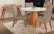 Mesa de jantar + 4 Cadeiras Itália tampo 120 cm Champagne Mesa de jantar + 4 Cadeiras Itália tampo 120 cm Champagne