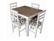 Mesa de jantar 4 com cadeiras Alt: 0,80 m -Larg: 0,80 m -Comp: 0,90 m