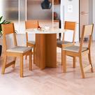 Mesa de Jantar 4 Lugares Cristina Freijó/Off White - Pnr Móveis Mesa de Jantar 4 Lugares Cristina Freijó/Off White - Pnr Móveis