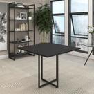 Mesa de Jantar 4 Lugares Jade 90cm Base Metálica Industrial Preto D03 - D Rossi