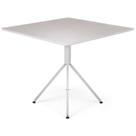 Mesa de Jantar 4 Lugares Quadrada Herval Slim, MDF Off White, 75x90 cm