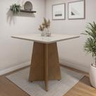 Mesa de Jantar 4 Lugares Quadrada Tampo Vidro/MDF Jade Mesa de Jantar 4 Lugares Quadrada Tampo Vidro/MDF Jade