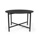 Mesa de Jantar 4 Lugares Redonda Dobrável Prática Preta - Straub Web Mesa de Jantar 4 Lugares Redonda Dobrável Prática Preta - Straub Web