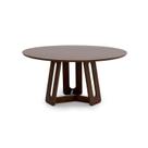 Mesa de Jantar 4 Lugares Redonda Madeira Maciça Cecília