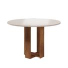 Mesa de Jantar 4 Lugares Redonda Tampo de Mdf Jady