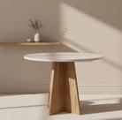 Mesa de Jantar 4 Lugares Redonda Tampo em MDF Chilli