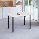 Mesa de Jantar 4 Lugares Retangular Base Pintura Tampo em Mdp Fórmica