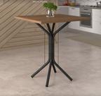 Mesa de Jantar 4 Lugares Thaís Tampo BP Nature 68cm Cromo Preto - Combo Stock Mesa de Jantar 4 Lugares Thaís Tampo BP Nature 68cm Cromo Preto - Combo Stock