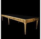 Mesa de Jantar 4mt Folha Ouro c Brasão Entalhado Mesa de Jantar 4mt Folha Ouro c Brasão Entalhado
