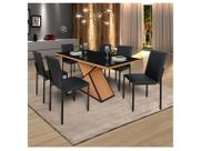 Mesa de Jantar 6 Cadeiras Retangular Ciplafe Dubai Mesa de Jantar 6 Cadeiras Retangular Ciplafe Dubai