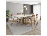 Mesa de Jantar 6 Cadeiras Retangular Henn Natalí