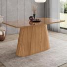 Mesa de Jantar 6 Lugares 160cm com Vidro Valt Nature H02 - Mpozenato
