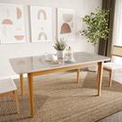 Mesa de Jantar 6 Lugares 180cm com Tampo MDF e Vidro Tangará CabeCasa MadeiraOriginals Mesa de Jantar 6 Lugares 180cm com Tampo MDF e Vidro Tangará CabeCasa MadeiraOriginals