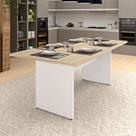 Mesa De Jantar 6 Lugares Cozinha 200x100cm Mdp Netmobil