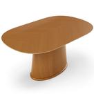 Mesa de Jantar 6 Lugares Orgânica Valência 180x100 cm M04 Castanho - Lyam Decor