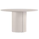 Mesa De Jantar 6 Lugares Redonda 135cm Verbena N01 Off White - Lyam Decor