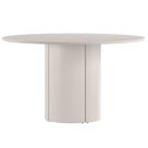 Mesa de Jantar 6 Lugares Redonda 135cm Verbena N01 Off White - Lyam Decor