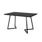 Mesa de Jantar 6 Lugares Retangular 160x90 Industrial Rigo Preta - Straub Web