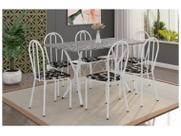 Mesa de Jantar 6 Lugares Retangular Branca