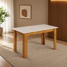 Mesa de Jantar 6 Lugares Retangular Kyara Mel