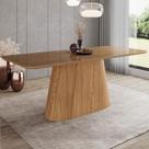 Mesa de Jantar 8 Lugares 200cm com Vidro Valt Nature H02 - Mpozenato