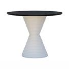 Mesa De Jantar Apollo Tampo Redondo 120 Branco-preto