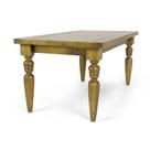 Mesa de Jantar Aurora com Pés Torneados em Madeira Maciça Cor Castanho Made Wood Mesa de Jantar Aurora com Pés Torneados em Madeira Maciça Cor Castanho Made Wood