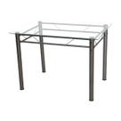 Mesa de Jantar Avulsa Retangular Palma 107x73 cm Cromo preto Artefamol