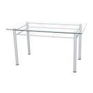Mesa de Jantar Avulsa Retangular Palma 140x80 cm Branco Artefamol