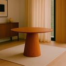 Mesa de Jantar Base Cone em Madeira Laminada 120cm Lyon