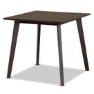Mesa de Jantar Baxton Studio Britte Carvalho Escuro 80x80cm