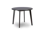 Mesa de jantar Baxton Studio Debbie Mid-Century Round Dark Brown
