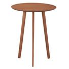 Mesa de Jantar Bistrô Pulsare Ozki 101 cm (Alt) Redonda Base e Tampo em Madeira Eucalipto Cor Cedro
